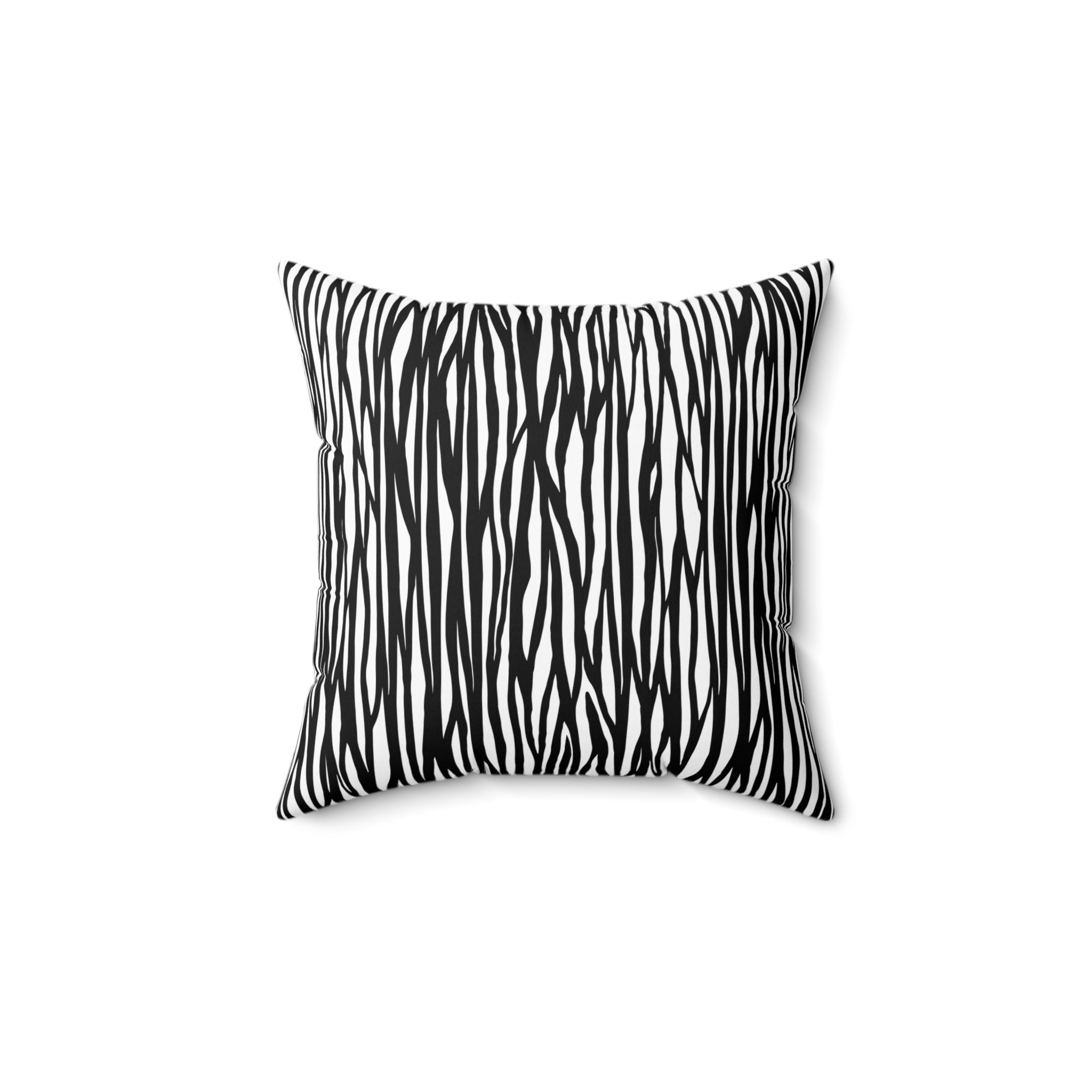 Chic Zebra Print Pillow - Stylish Home Decor, Accent Pillow, Black and White Pillow, Modern Couch Accessory, Animal Print Cushion